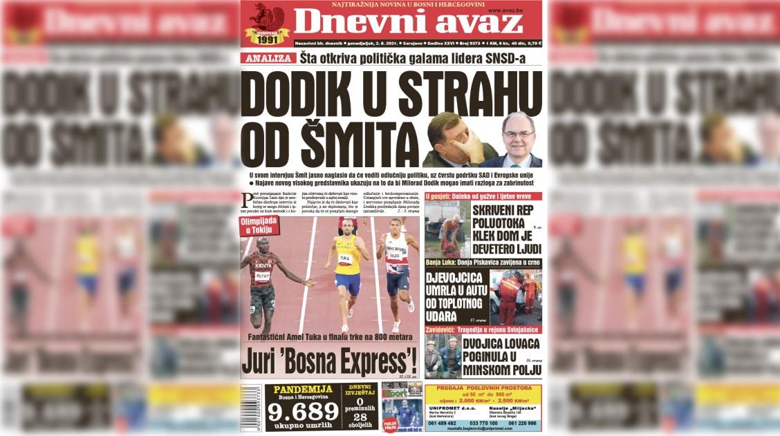 Dodik u strahu od Šmita