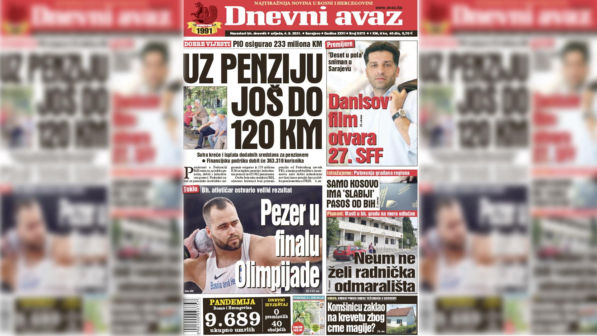 Uz penziju još do 120 KM