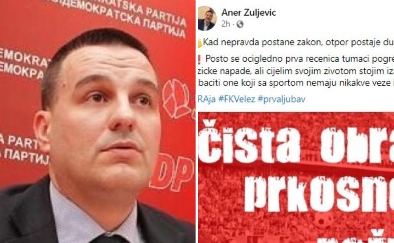 Parlamentarac Žuljević o suđenju na utakmici u Mostaru: Kad nepravda postane zakon, otpor postaje dužnost