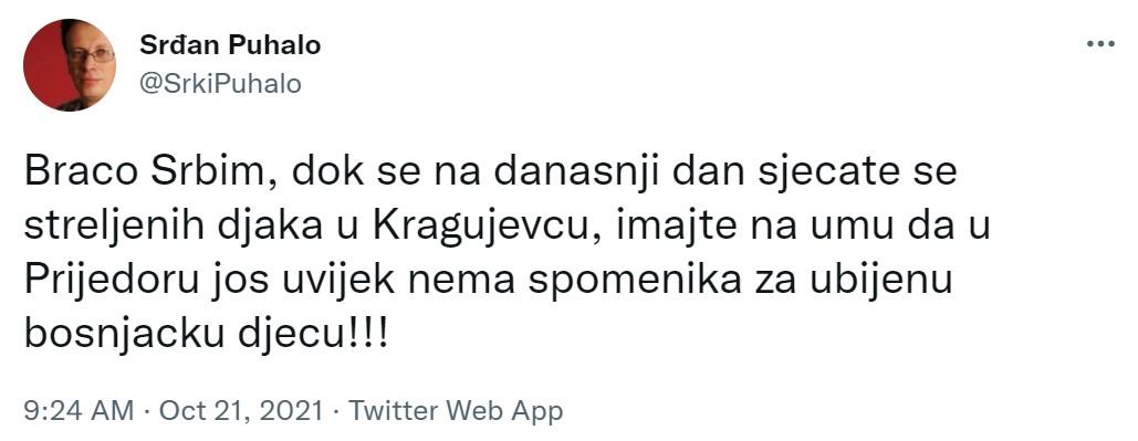 Status Srđana Puhala - Avaz