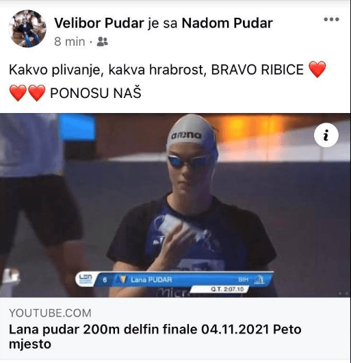 Objava Velibora Pudara na Facebooku - Avaz