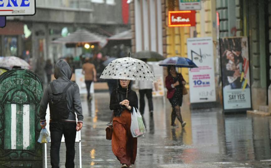 Vremenska prognoza u BiH: I danas kiša, jutarnja temperatura od 6 do 12 stepeni