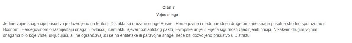 Član 7. Statuta Brčko Distrikta - Avaz