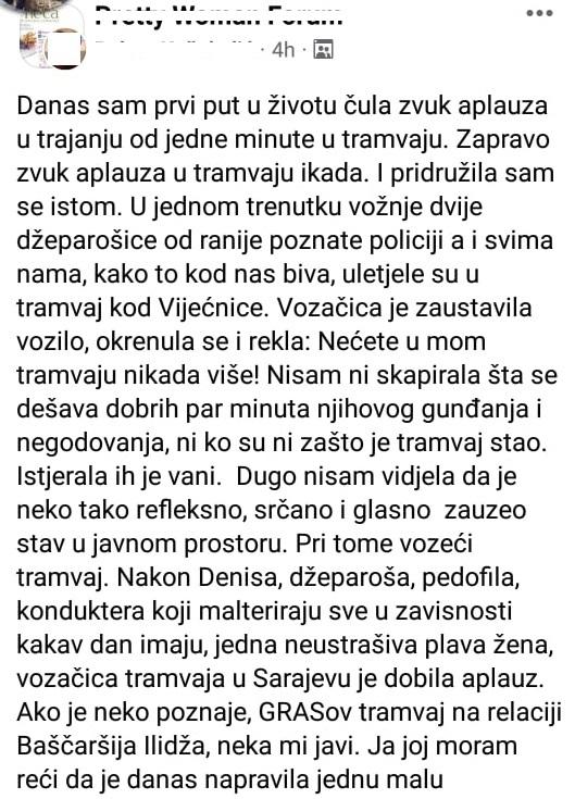 Objava na Facebooku - Avaz