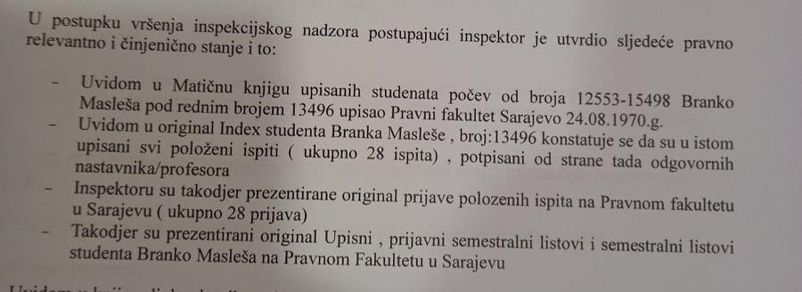 Šta se navodi u dokumentaciji Uprave za inspekcijske poslove KS - Avaz