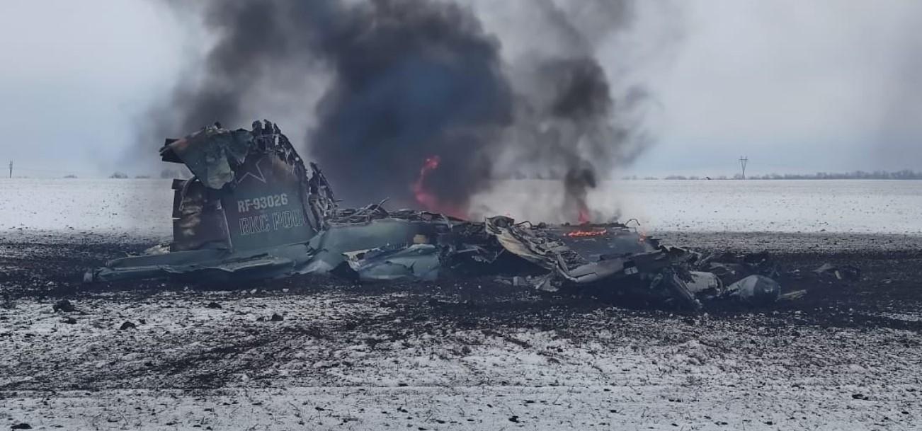 Pogledajte fotografiju: Oboren ruski borbeni avion Suhoj Su-34