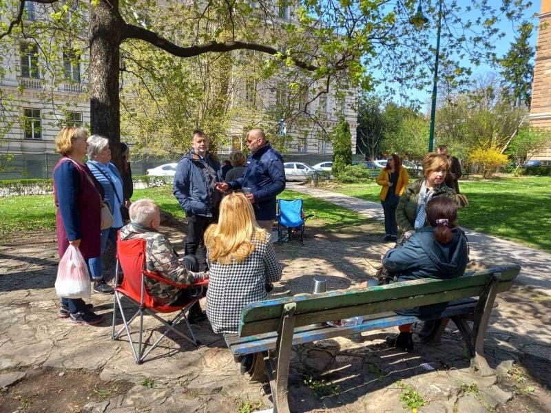 Protest članova Sindikata zdravstva KS - Avaz