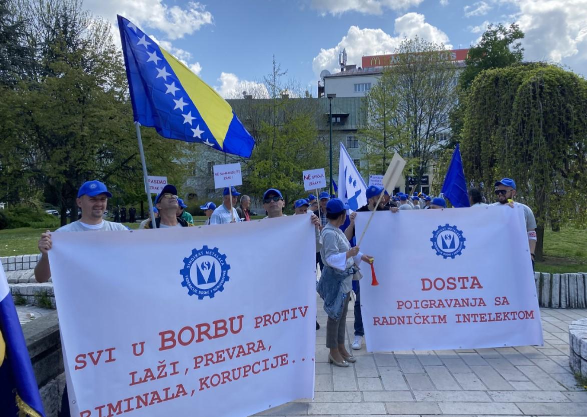 I Sindikat metalaca FBiH danas održava protestni skup u Sarajevu - Avaz