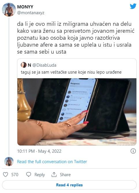 Objava na Twitteru - Avaz