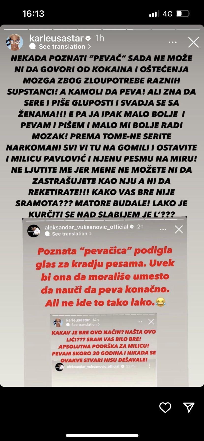 Poruka Jelene Karleuše - Avaz