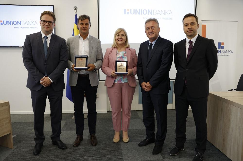 Novalić i Milićević posjetili UNION banku povodom deset godina poslovanja