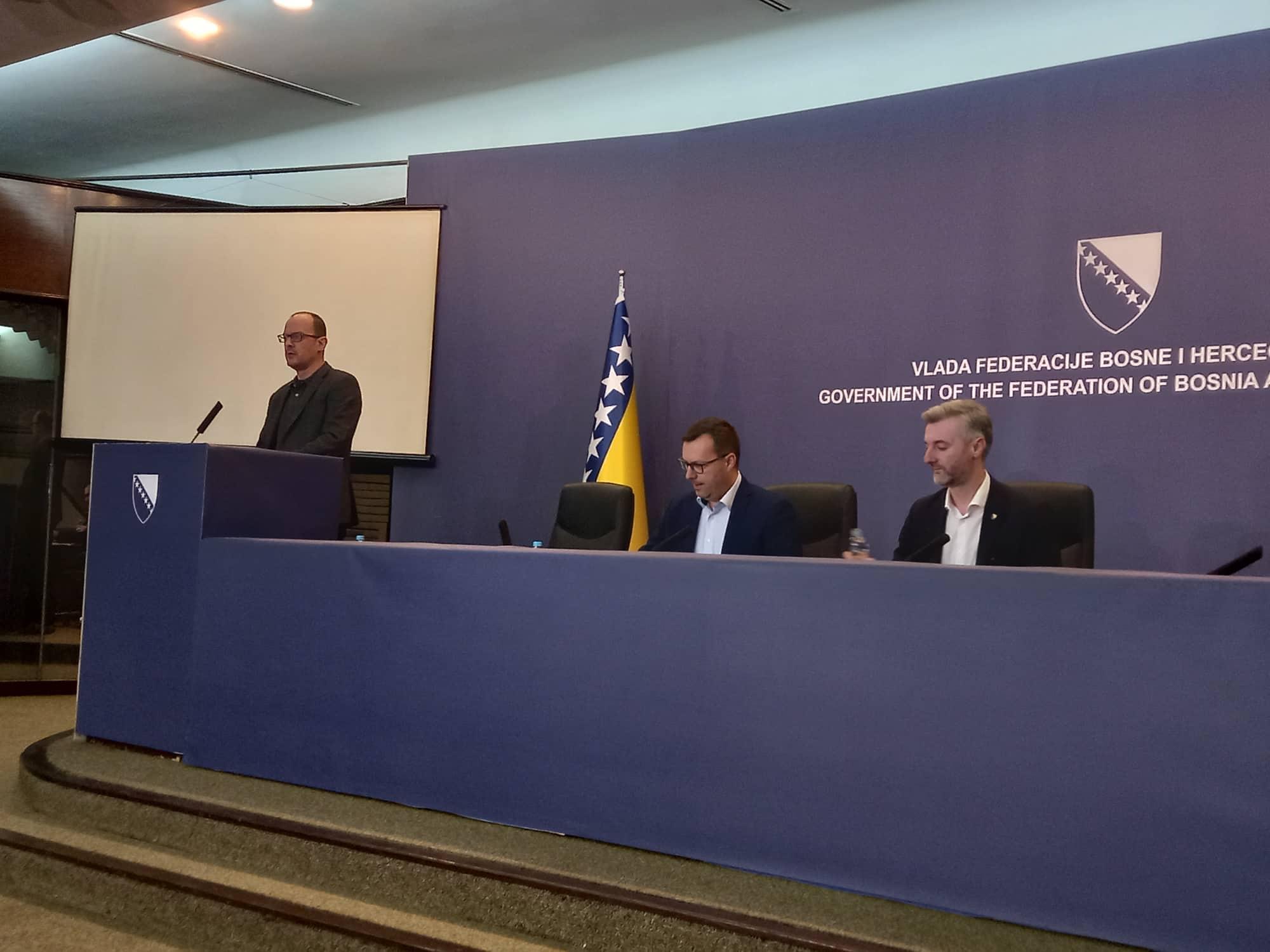 Džindić i Forto na konferenciji za medije - Avaz