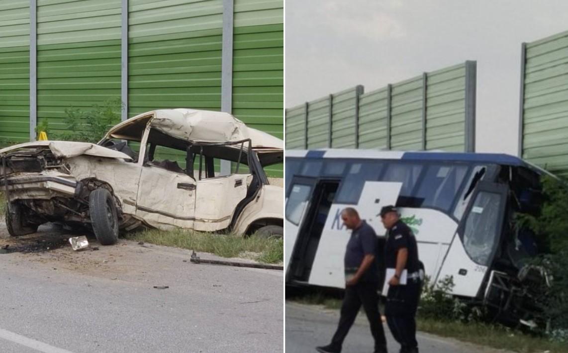 Autobus se sudario sa automobilom, jedna osoba poginula