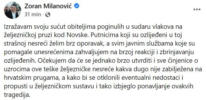 Objava na Facebooku - Avaz