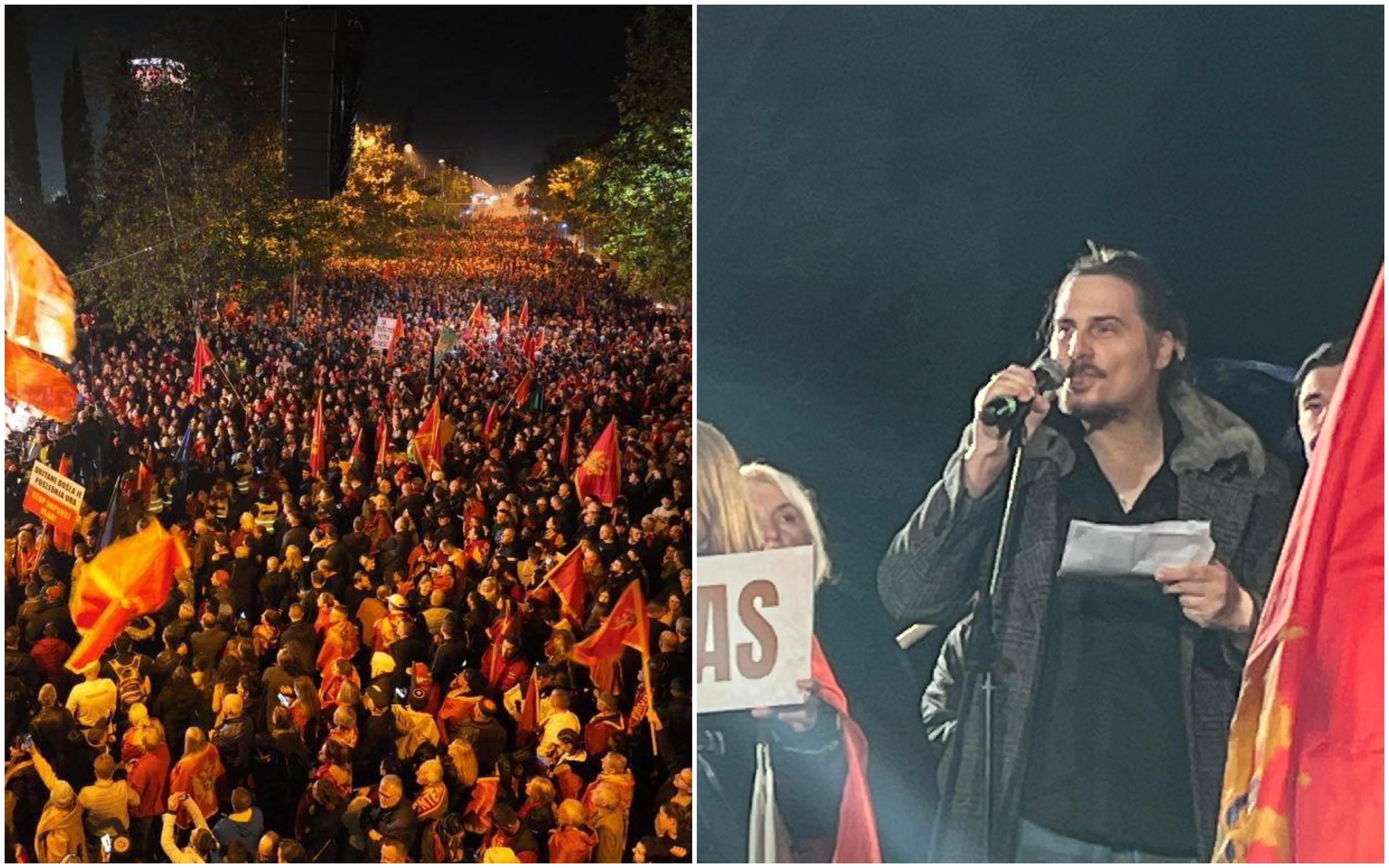 Reditelj Danilo Marunović na protestima u Podgorici: Nikad niko od nas nije imao problem ni s jednim Bošnjakom, Albancem, Srbinom