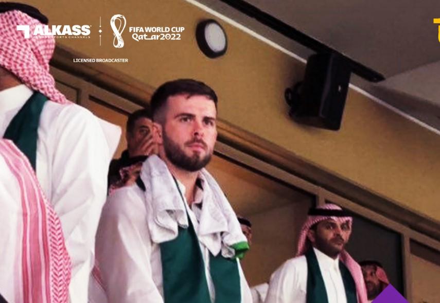 Miralem Pjanić sinoć na Lusailu bodrio Saudijsku Arabiju