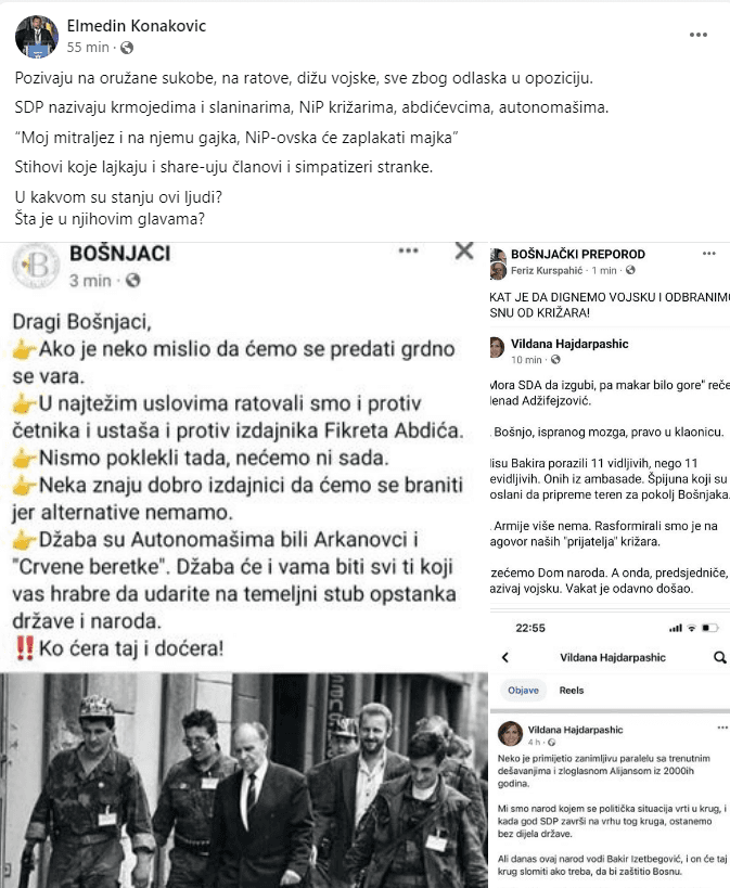 Objava Elmedina Konakovića - Avaz