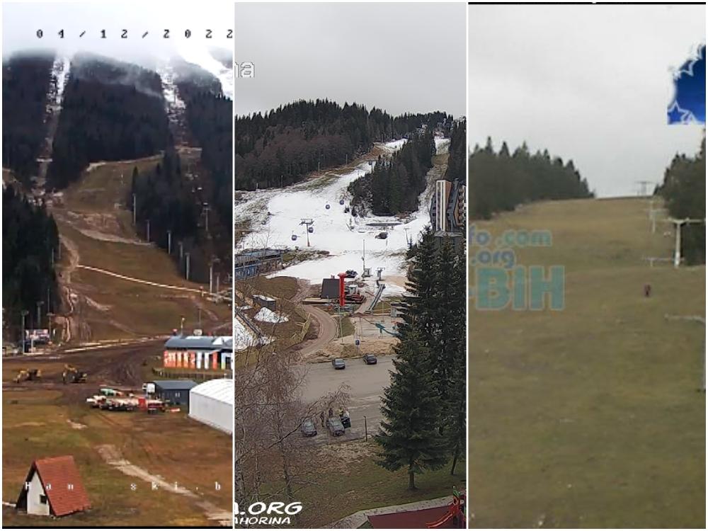 Visoke temperature nisu išle u prilog zimskom turizmu: Pogledajte fotografije s planina