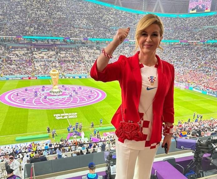 Kolinda Grabar-Kitarović bodri "Vatrene": Objavila fotografiju s tribina