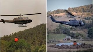 Helikopteri Oružanih snaga BiH angažirani na gašenjima požara u Zavidovićima i Kladanju