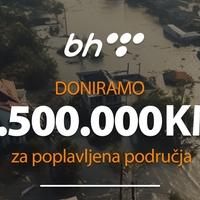 BH Telecom: 1,5 miliona KM će biti iskorišteno u svrhu saniranja posljedica od poplava