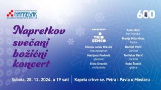 Napretkov božićni koncert u subotu u Mostaru 