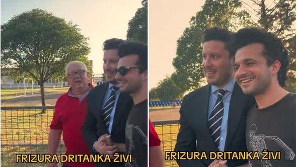 Dritan i mladić s kojim se snimio - Avaz