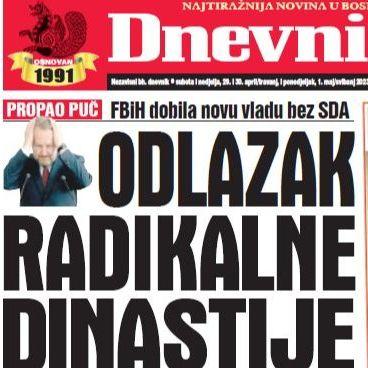 U trobroju "Dnevnog avaza" čitajte: Odlazak radikalne dinastije