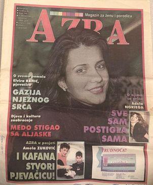 Rahić na naslovnici "Azre" 1999. godine - Avaz