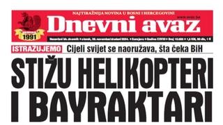 U današnjem "Dnevnom avazu" čitajte: Stižu helikopteri i Bayraktari 