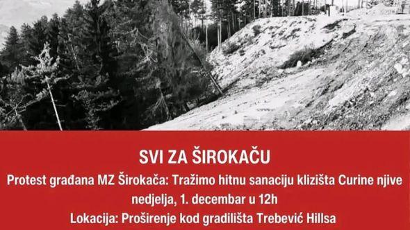 Mirno okupljanje: Svi za Širokaču - Avaz