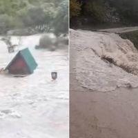 Poplave širom Crne Gore: Sela odsječena, voda nosi sve pred sobom