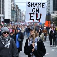 Desetine hiljada ljudi na protestima u Briselu: Pozivi na prekid vatre u Gazi i Libanu