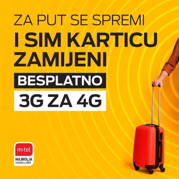 Zamijenite stare 3G kartice za nove 4G - besplatno u svim m:tel poslovnicama