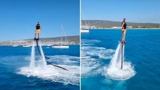 Video / Ibrahimović izvodio akrobacije iznad vode: Zašto hodati, kada možeš letjeti