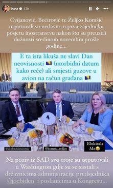 Objava Hane Hadžiavdagić na Instagramu - Avaz