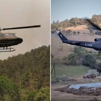 Helikopteri Oružanih snaga BiH angažirani na gašenjima požara u Zavidovićima i Kladanju