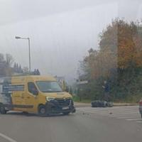 Saobraćajna nesreća u Zenici, oboren motociklista