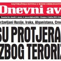 U današnjem "Dnevnom avazu" otkrivamo ko su protjerani iz BiH zbog terorizma