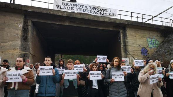 S protesta u Donjoj Jablanici - Avaz