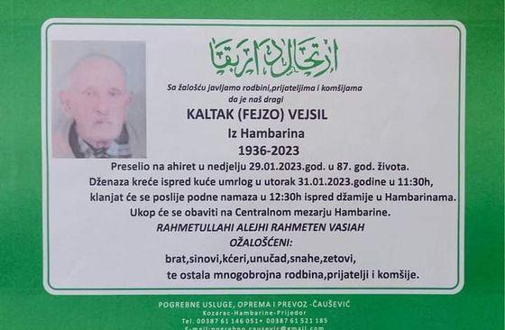 Vejsil Kaltak - Avaz