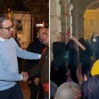 Završeni protesti ispred Gradske uprave, u Novi Sad stigao i Vučić