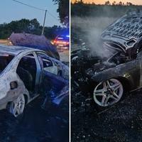 Na magistralnoj cesti Čitluk - Mostar izgorio automobil, načinjena ogromna šteta