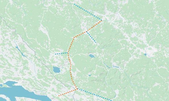 Mapa Južne interkonekcije - Avaz