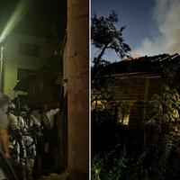 Policija s dugim cijevima na mjestu požara na Širokači