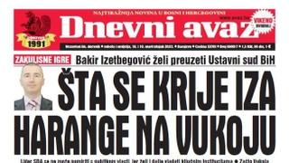 U dvobroju "Dnevnog avaza" čitajte: Šta se krije iza harange na Vukoju