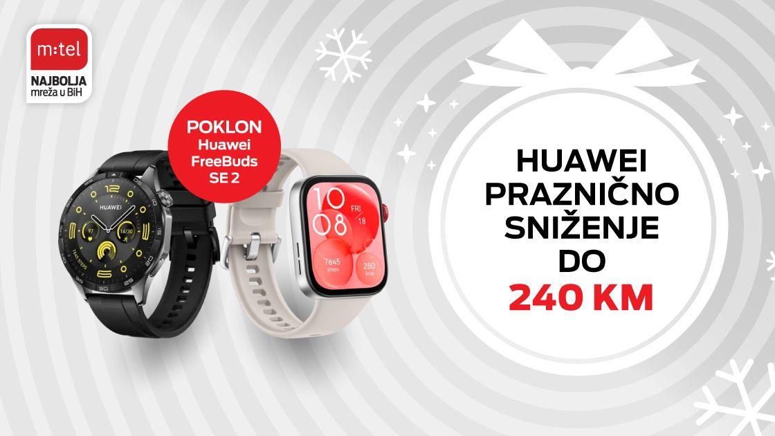 Idealan praznični poklon - Huawei Watch po sniženoj cijeni u m:tel ponudi